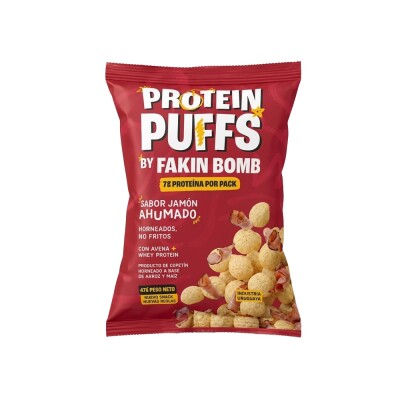 Protein Puffs Jamón Ahumado 47g Fakin Bomb Protein Puffs Jamon Fakin
