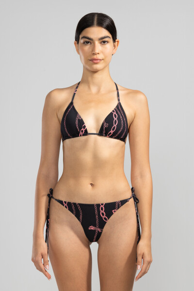 FLOWER TRIANGLE TOP Chain Gang Black