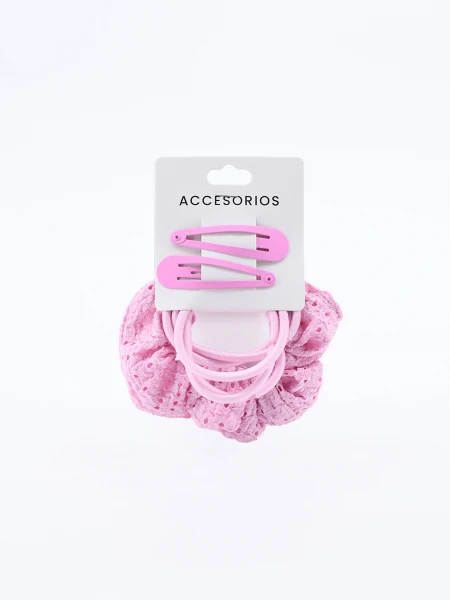 COLEROS Y SAPITOS PACK X 8 ROSA VIEJO