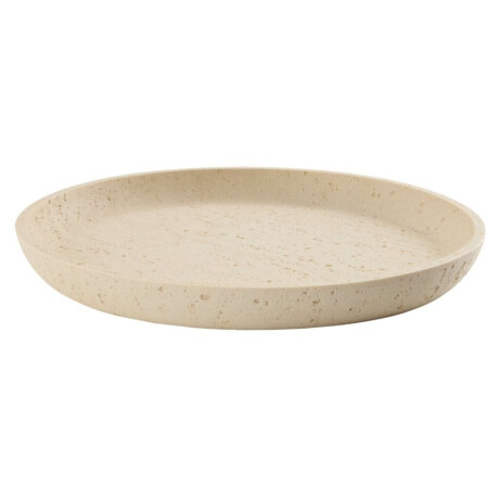 Bandeja Decorativa Jensuffe Ø30Xh3 Cm Beige