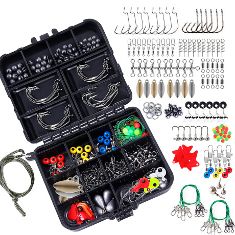Valija Pesca Tanza Plomada Anzuelo Kit 241 Psc Cpg008010