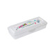 Caja organizadora chica con traba TRANSPARENTE