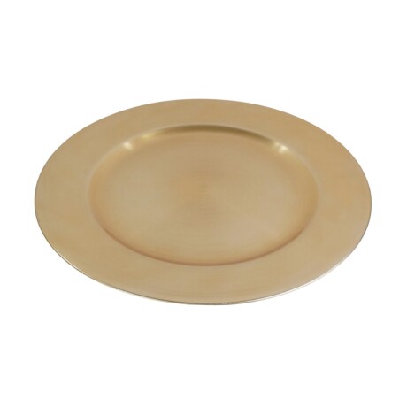 Plato de sitio de plastico dorado Plato de sitio de plastico dorado