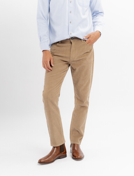 Pantalon pana caqui