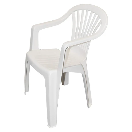 Silla de plastico blanca Silla de plastico blanca