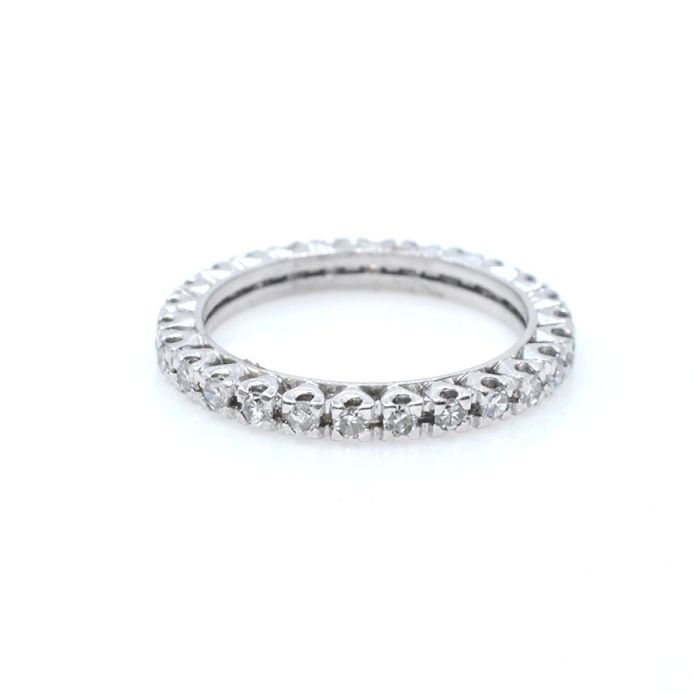 Anillo en oro 18k blanco y brillantes Anillo en oro 18k blanco y brillantes