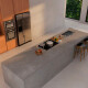 Porcelanato Para Piso Y Pared De 60X120 Gris Acetinado Rectificado 11Mm Espesor Serie Atins Eliane GAMAS DE GRIS