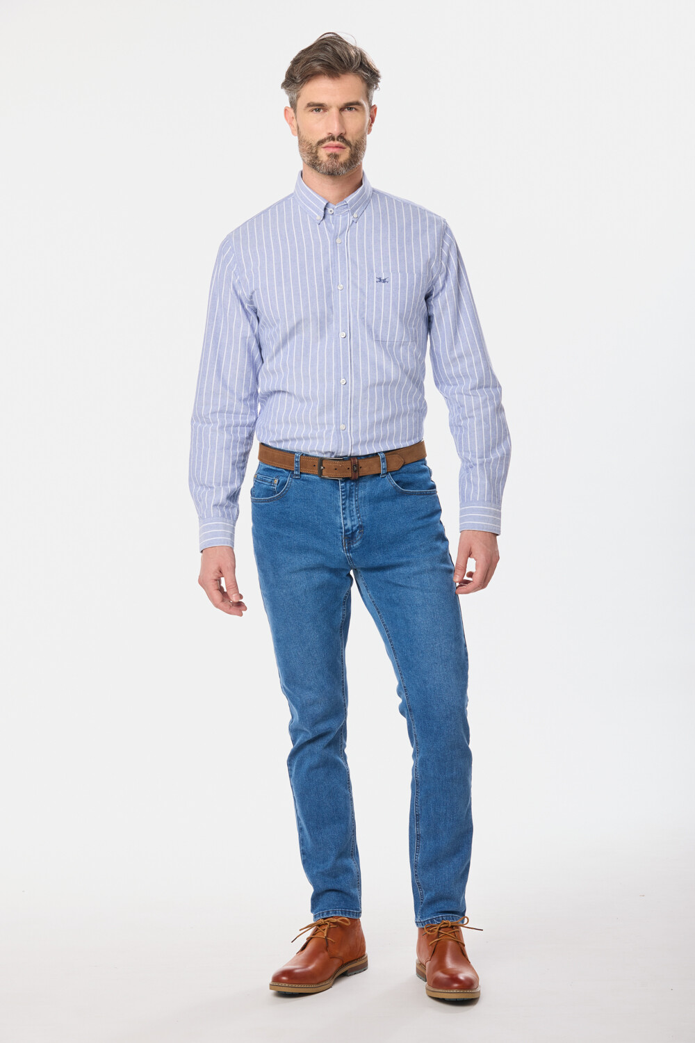 PANTALÓN DE JEAN SKINNY Azul claro