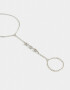 Pulseras Flexibles Pulsera Flexible Strass Con Anillo - Plateado