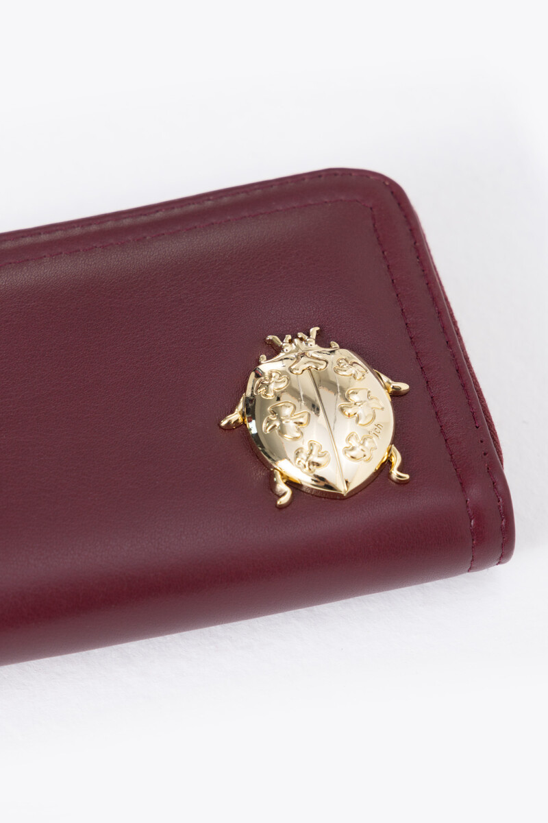 BILLETERA LADY BUG SMALL Bordo