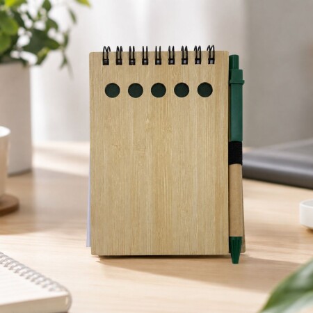 BLOCK DE NOTAS EN ESPIRAL TAPA MADERA X 70 HOJAS + LAPICERA BLOCK DE NOTAS EN ESPIRAL TAPA MADERA X 70 HOJAS + LAPICERA