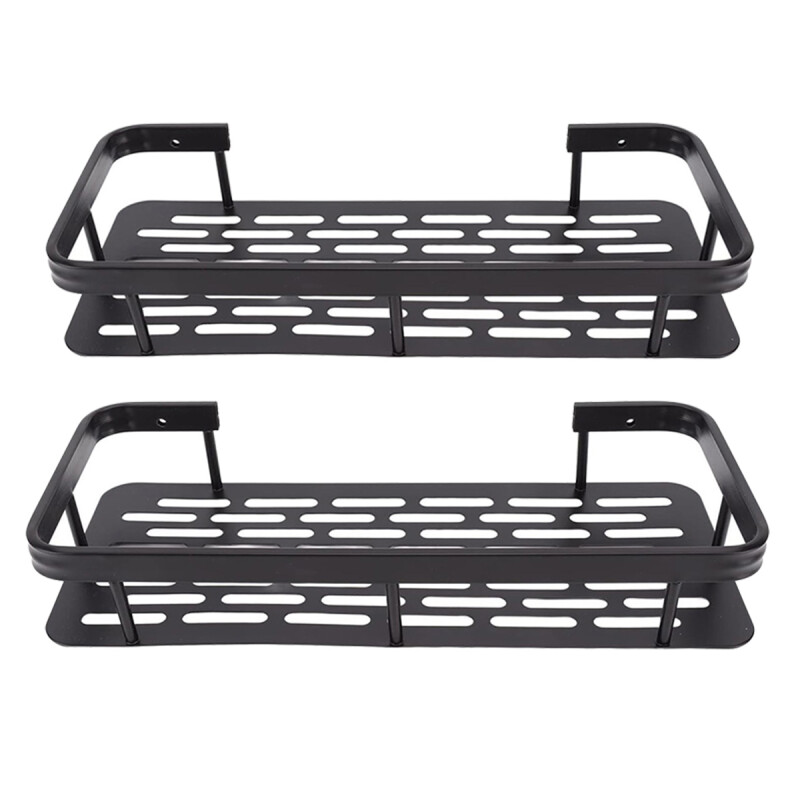 Set x2 Estante organizador de metal NEGRO