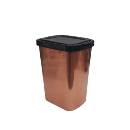 PAPELERA / TACHO DE RESIDUOS 9 LT CON TAPA CLICK DORADO