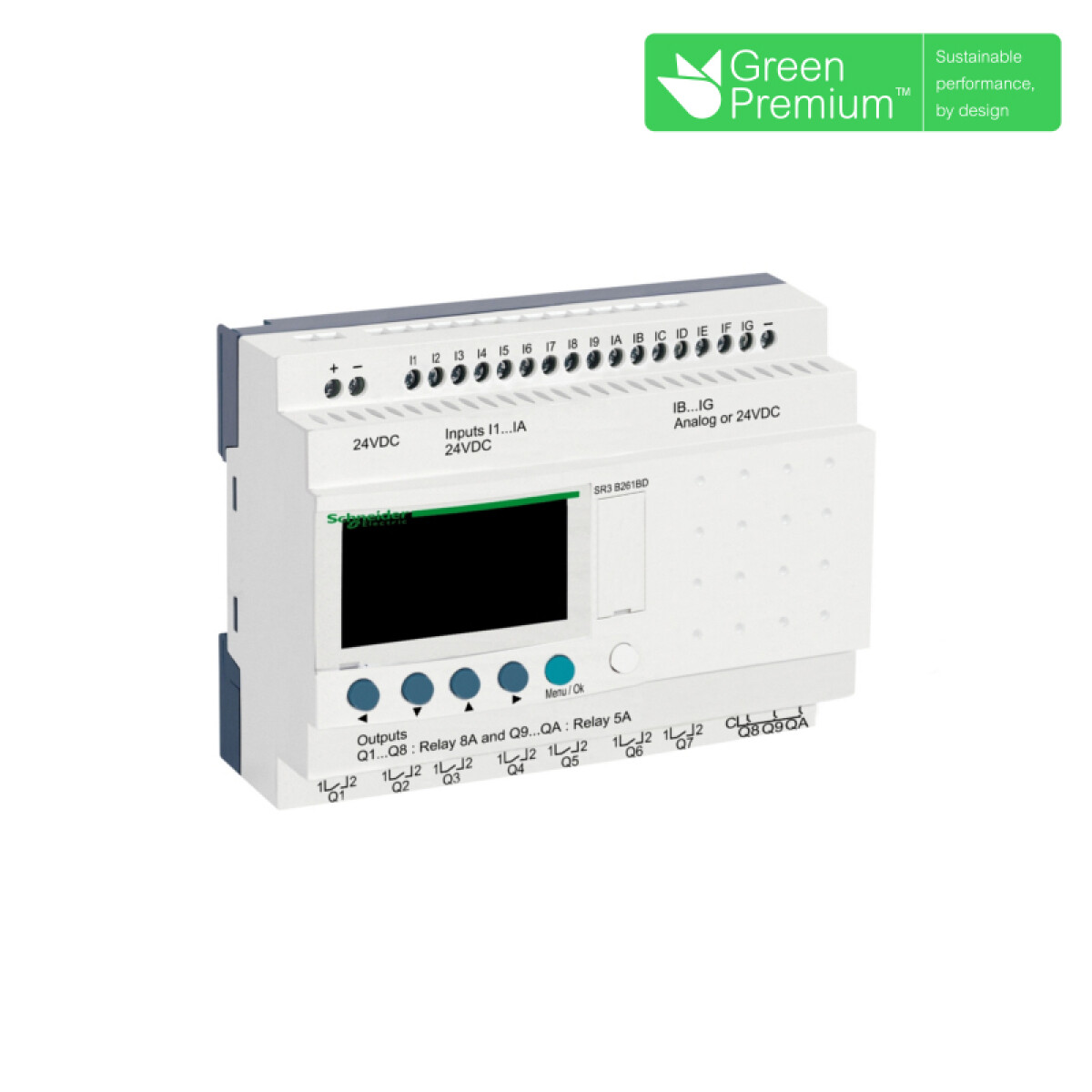 PLC Zelio 16 entradas 10 sal. c/reloj exp. 24Vdc - TL9496 