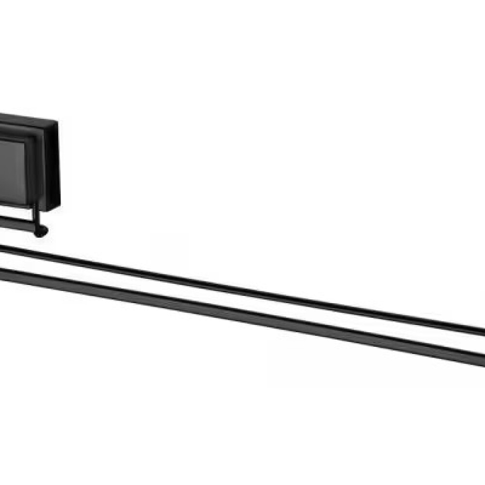 TOALLERO 45 CM CON VENTOSA CUADRADA NEGRO MATE Toallero 45 Cm Con Ventosa Cuadrada Negro Mate