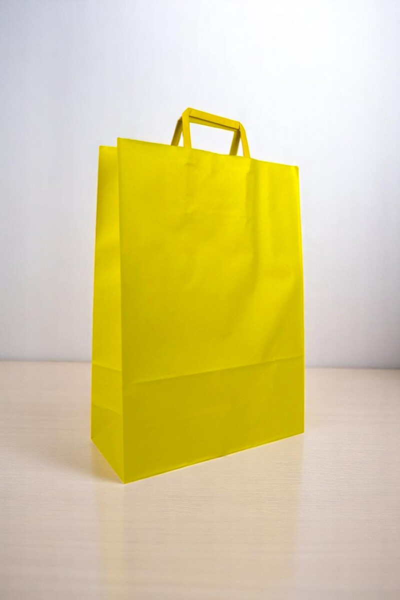 Bolsa lisa acuario 30x12x41 cm - AMARILLO 