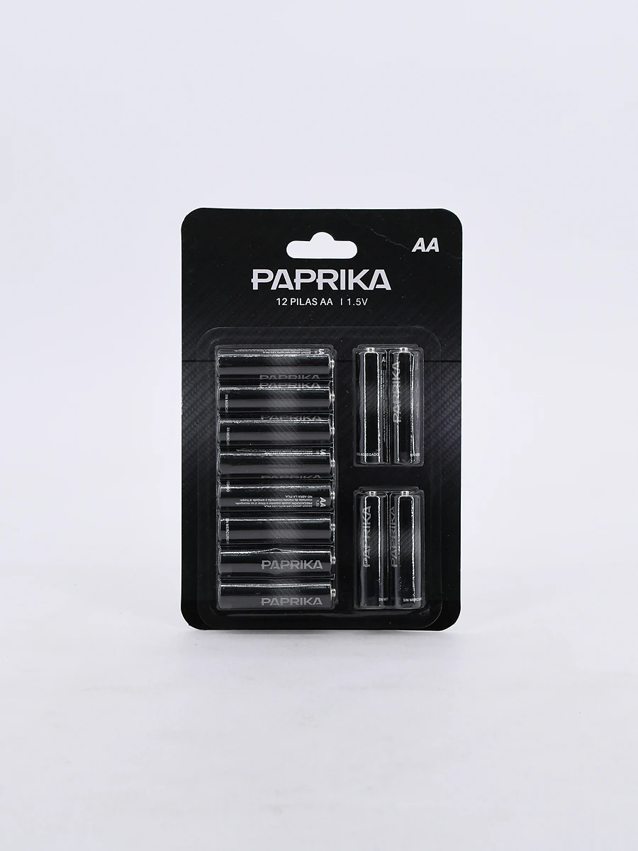 PACK PILAS AA X 12 - NEGRO 