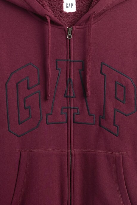Canguro Con Corderito Logo Gap Hombre Tuscan Red