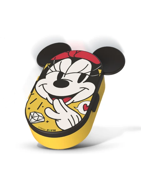 CONTENEDOR MINNIE CON OREJAS AMARILLO