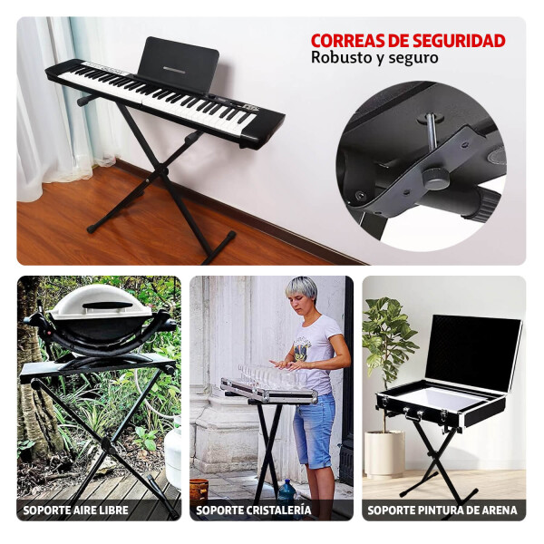 Soporte pie para organo teclado color negro itm015 Soporte pie para organo teclado color negro itm015