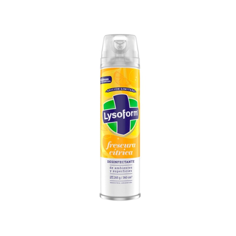 Lysoform Aerosol Frescura Citrica 360 Ml. Lysoform Aerosol Frescura Citrica 360 Ml.
