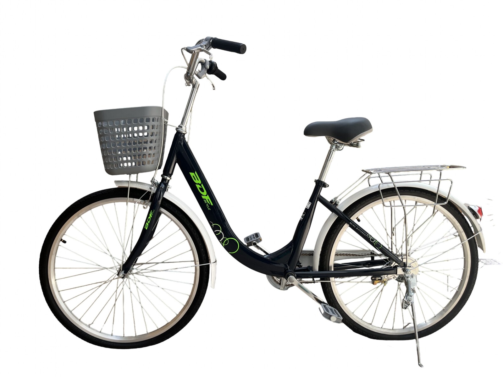 Bicicleta BDF Paseo Urbana Rodado 26 " Canasto Freno V-Brake - Azul 1 