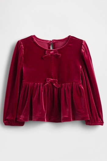 Remera Terciopelo Toddler Niña Sled