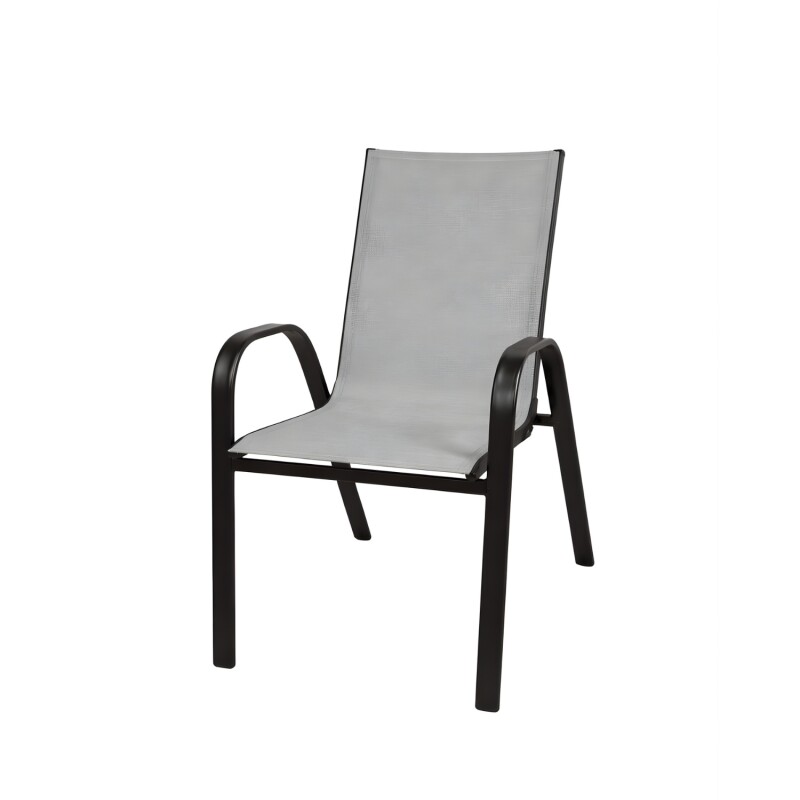 Silla Arye Paysandu beige de aluminio ligero Gris