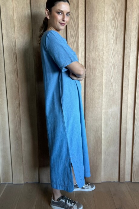 Vestido Arrecife Denim Celeste