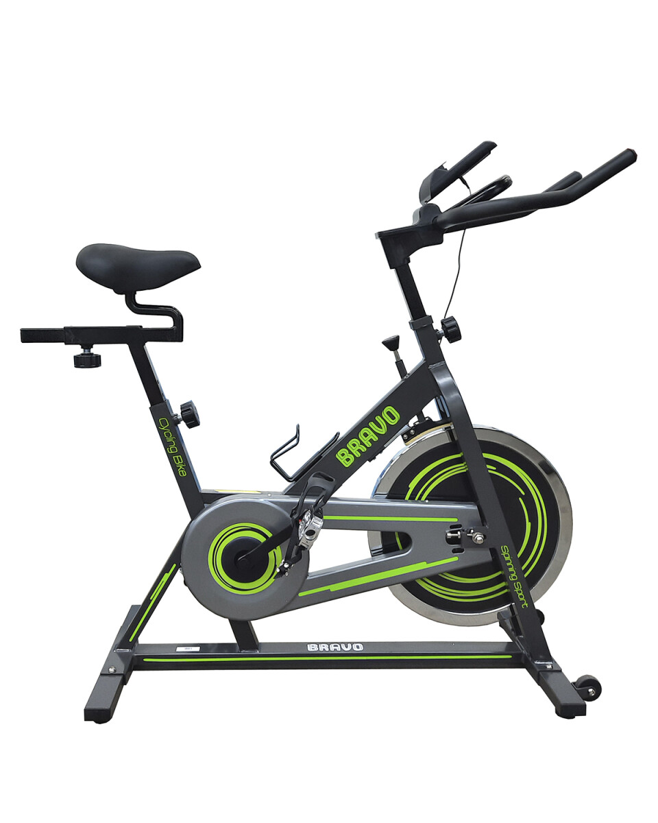Bicicleta de spinning Bravo Sport con display y pedales ajustables 