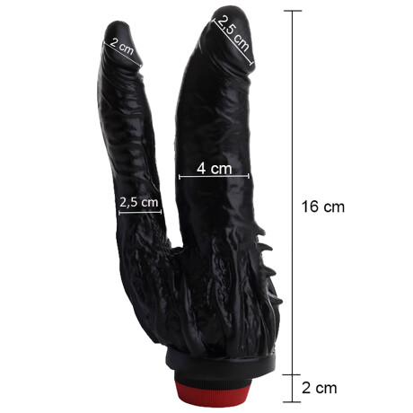 Vibrador Doble Placer Negro