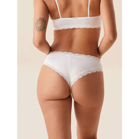 Culotte green modal Off white