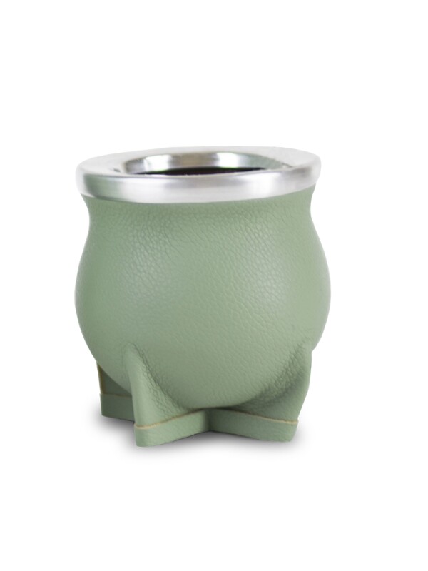 MATE DE CERÁMICA CHICO DELTA MENTA PASTEL GRANEADO FINO