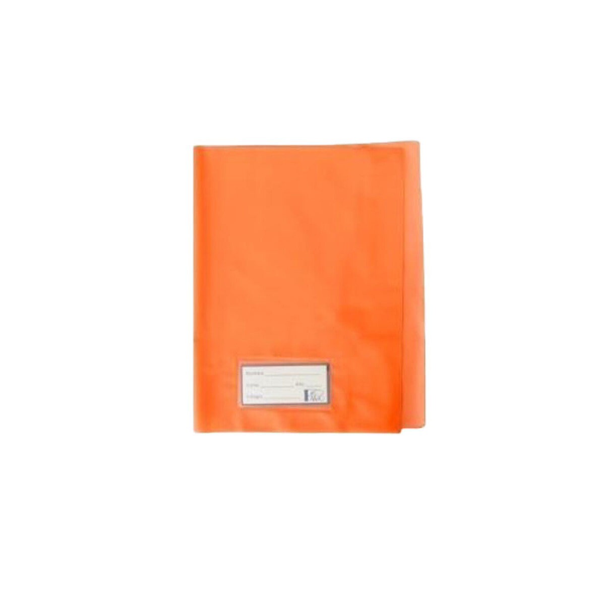 Forro pvc cuadernola - Forro PVC cuadernola naranja 
