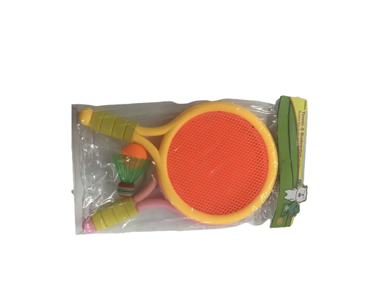 SET DE JUGUETE RAQUETAS DE TENIS Y BÁDMINTON PARA NIÑOS 