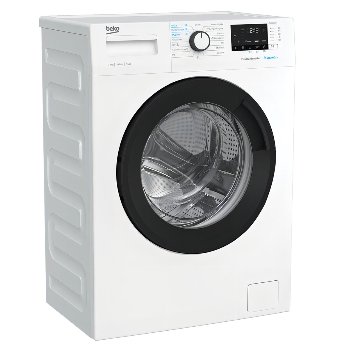 Lavarropas Inverter Carga Frontal Beko Wta 7612 Xswr 7 Kg Color Blanco 