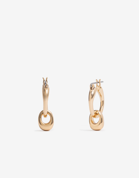 Aros Argollas Metal Argollas De Metal Bañado En Oro - Dorado