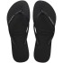 Sandalias Havaianas Slim Glitter Ii Mujer Negro/negro