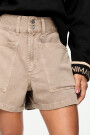 SHORT DENIM TRAPECIO Marron