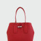 Longchamp -Cartera clásica de cuero, Roseau Rojo