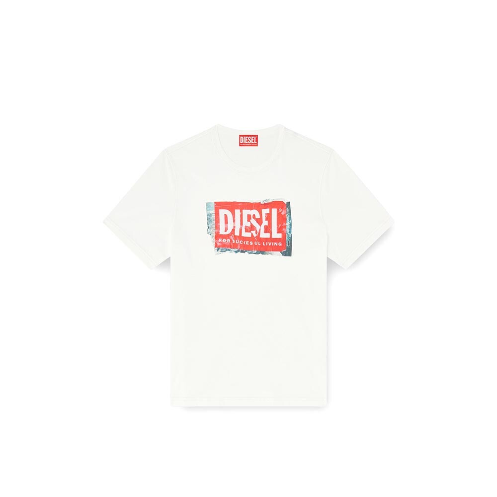 Camiseta Para Hombre T-Adjust-Q6 Blanco