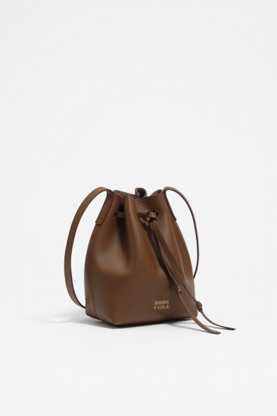 BOLSO BUCKET Marron