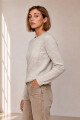 SWEATER U BOUTONE NATURAL