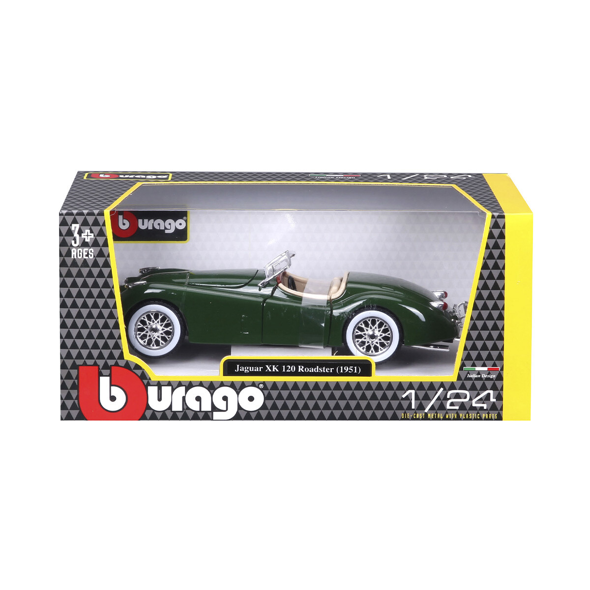 Auto de Colección Bburago Jaguar XK 120 Roadster Año 1951 Escala 1:24 