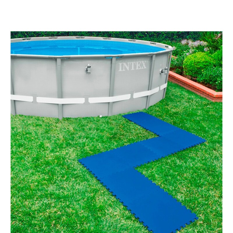 INTEX PROTECTOR DE PISOS POLIETILENO PARA PISCINAS PACK 8 PIEZAS 50 X 50 X 1 CMS Intex Protector De Pisos Polietileno Para Piscinas Pack 8 Piezas 50 X 50 X 1 Cms