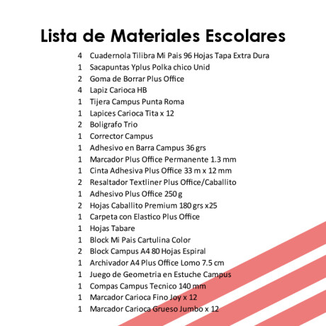 Lista de Materiales Escolares Colegio Federico García Lorca - 6º escuela Lista de Materiales Escolares Colegio Federico García Lorca - 6º escuela