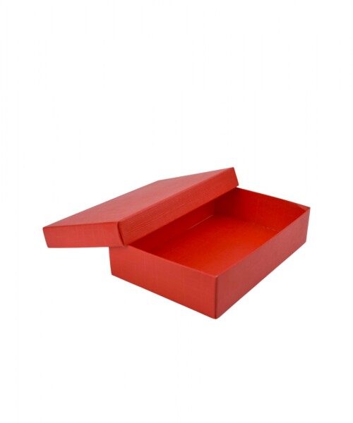 Caja+tapa 16,5x11x4 cm. SETA ROSSO