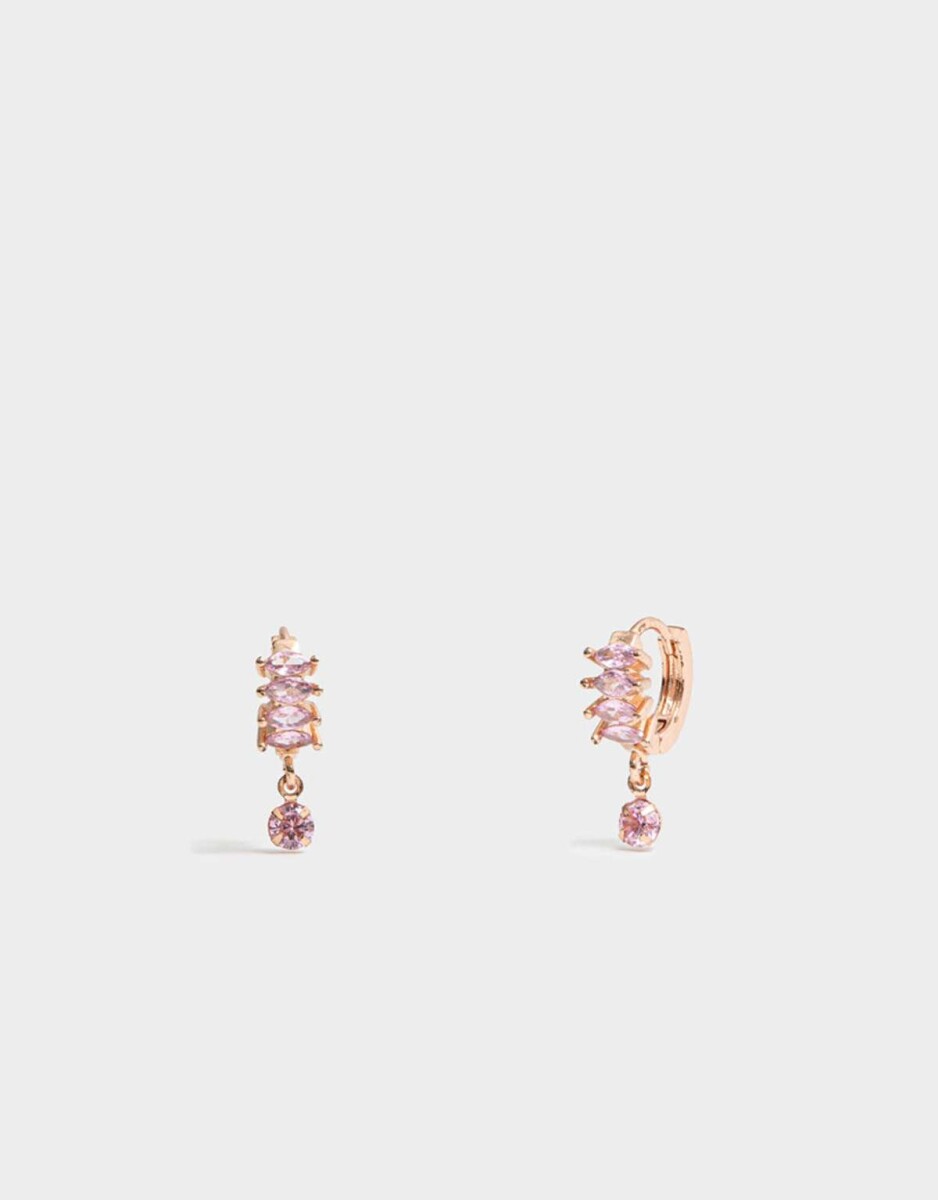 Aros Argollas Premium Rose - Dorado Oro Rosa 