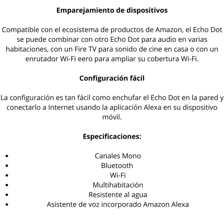 Asistente inteligente Amazon Echo Dot 5 con reloj V01
