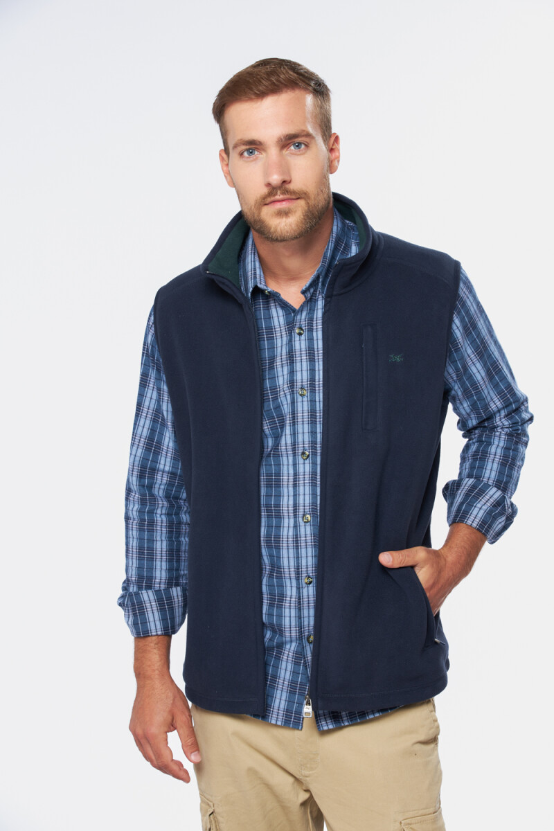 CHALECO POLAR DE ABRIGO - Marino 